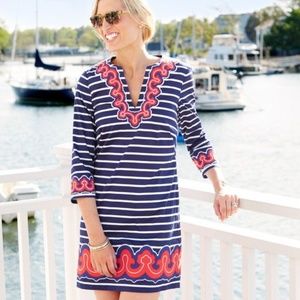 Vineyard Vines Border Print Tunic Dress